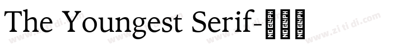 The Youngest Serif字体转换